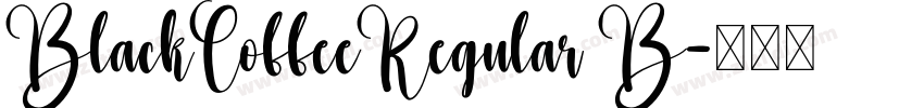 BlackCoffeeRegular B字体转换
